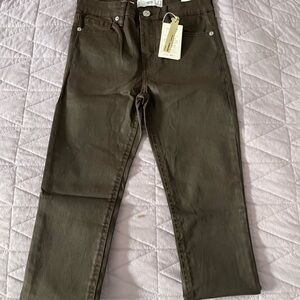 NWT Mango Brown Straight-Leg Jeans